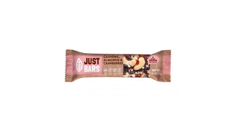 Just Bars Cashews, Almonds & Cranberries 40G