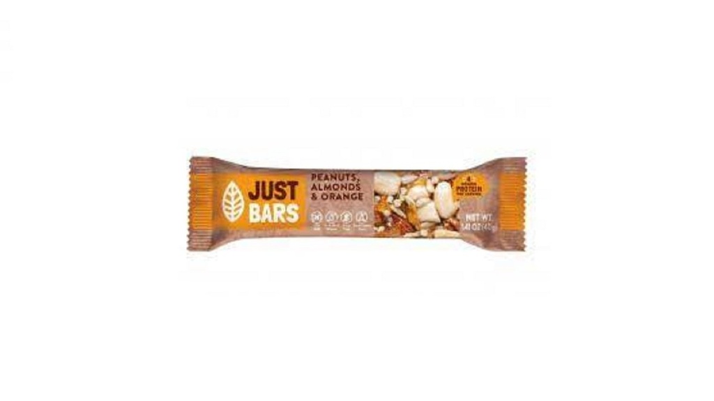 Just Bars Peanuts Almonds & Orange 40G