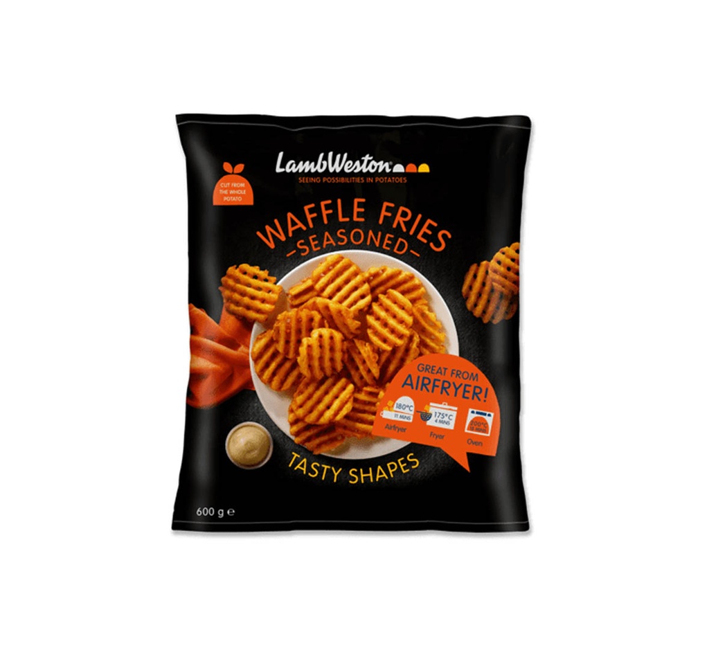 Lamb Weston Waffle Fries Seasoned 600g