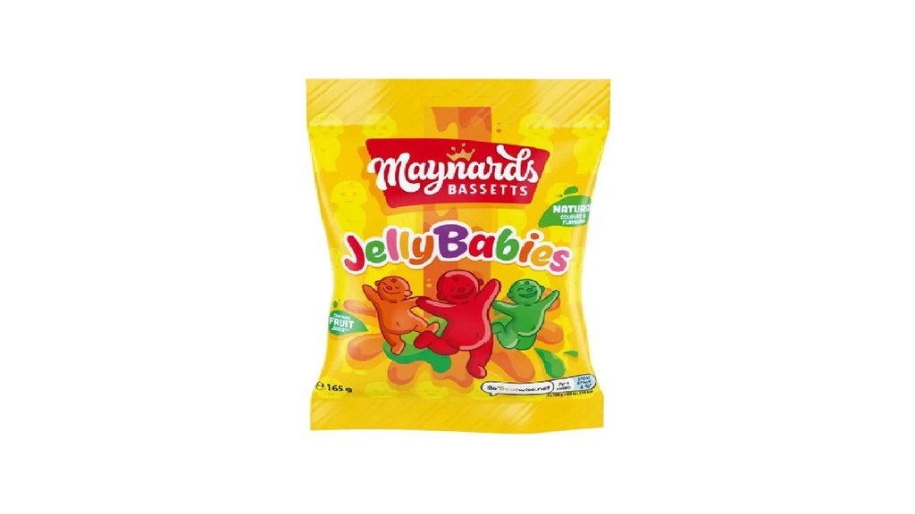 Maynard Bassetts Jelly Babies, 165G