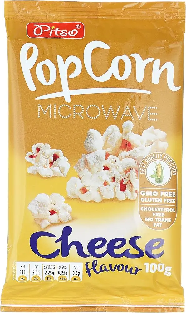 Microwave Popcorn Cheese, 3 x 100g