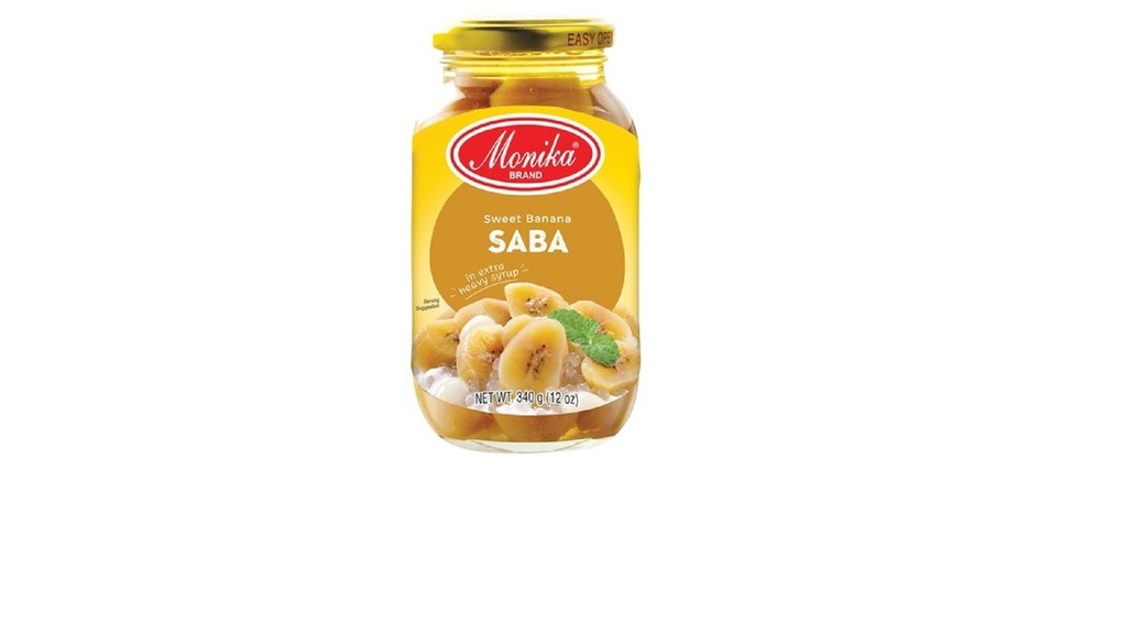 Monika Saba Banana In Syrup, 340G