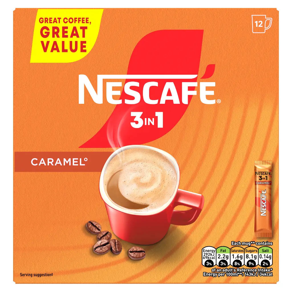 Nescafe 3 In 1 Caramel 272g