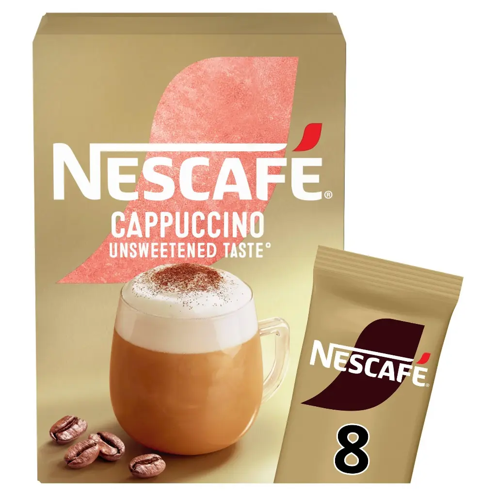 Nescafe Gold Cappuccino Unsweetened x8 