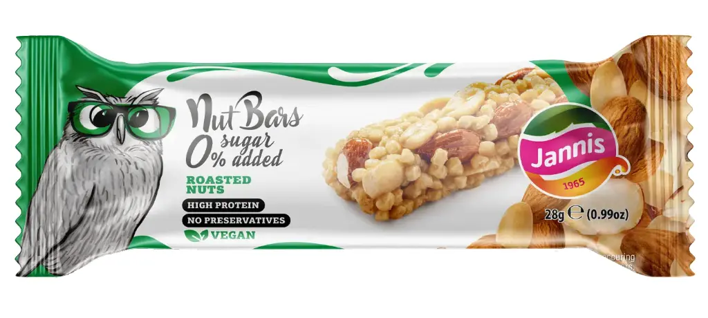 Jannis 0% Sugar Protein Roasted Nuts Bar 30g