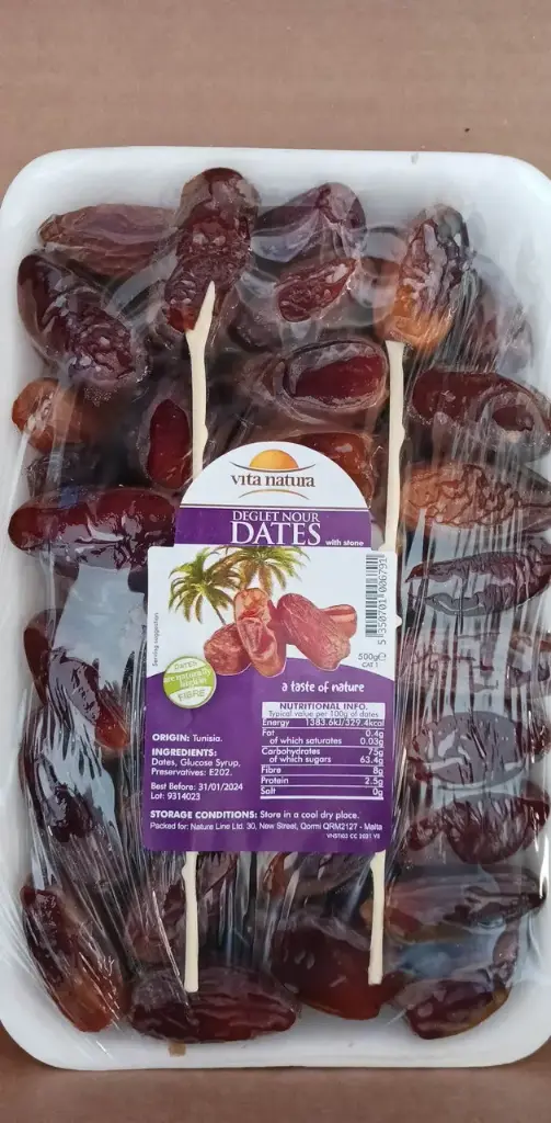 Vita Natura Fruits dates deglet whole 500gr 