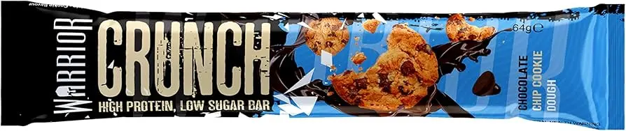 Warrior Crunch Chocolate Chip Cookie Protein Bar 64g