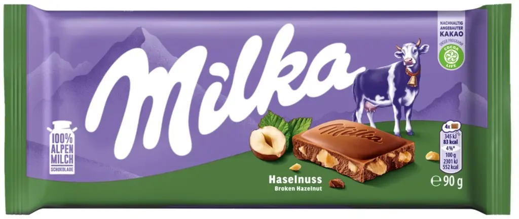 Milka Hazelnut 90g