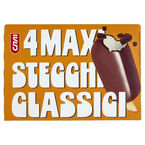 Crai Gelato Maxistecchi Clas x4 350g