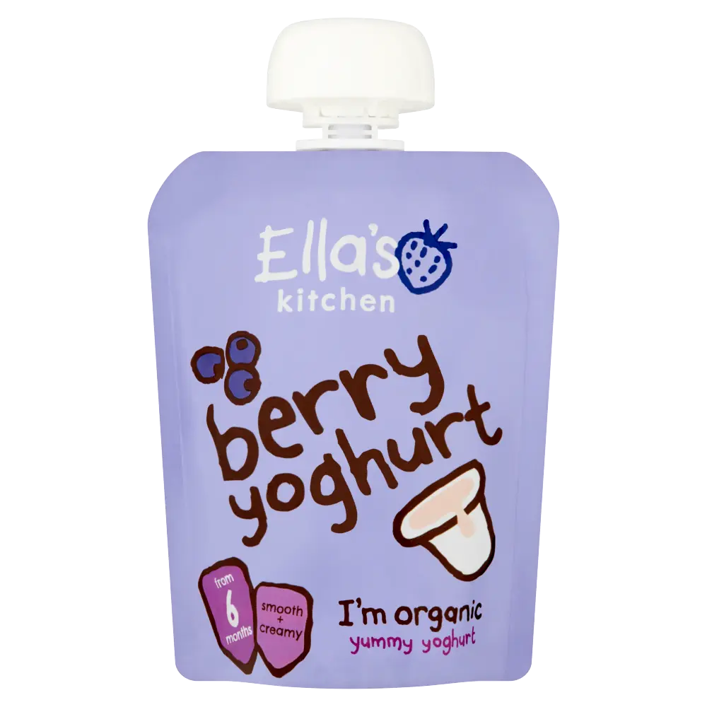 Ella'S Kitchen Organic Berry Yummy Greek Style Yoghurt 120g