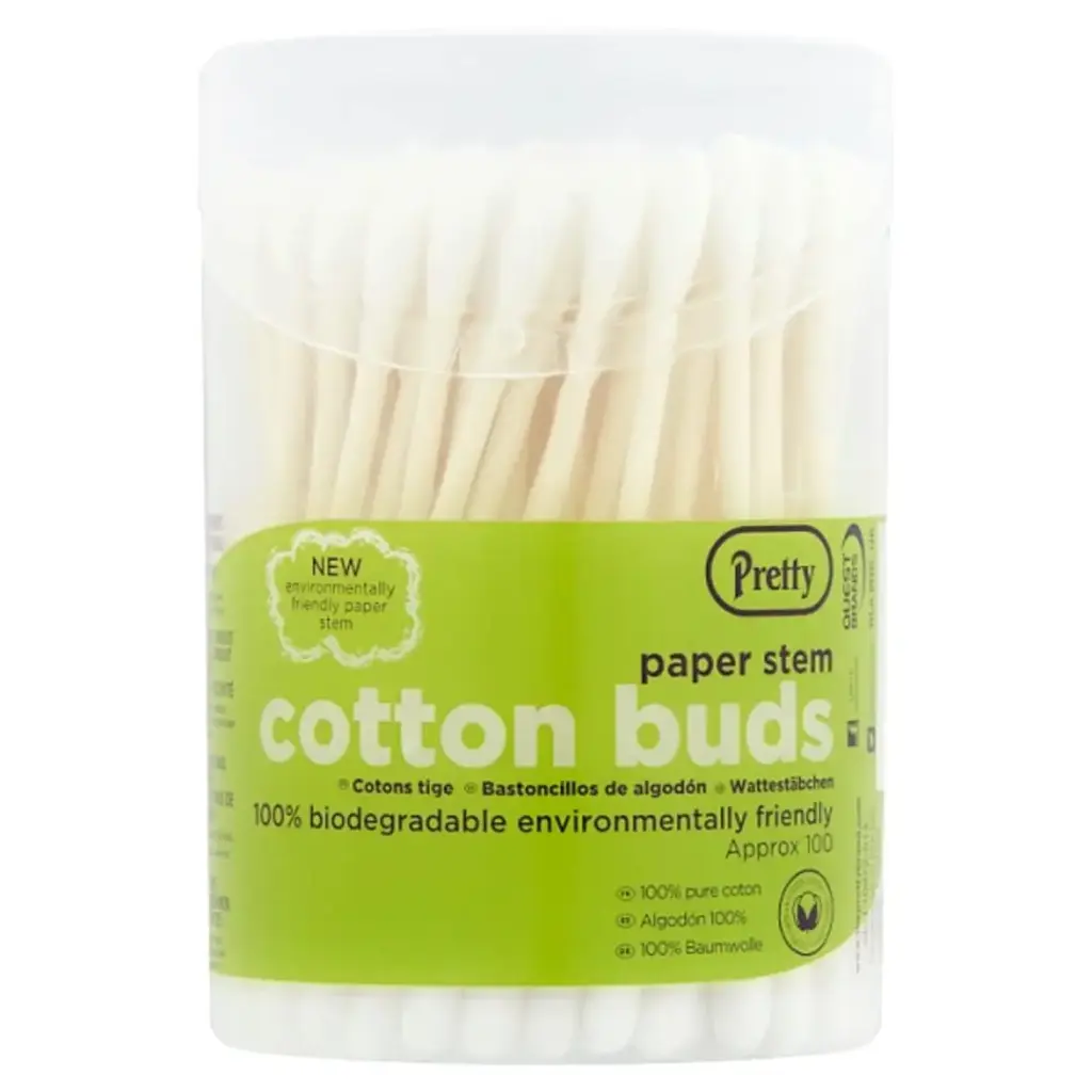 Pretty Bio Paper Stem Cotton Buds