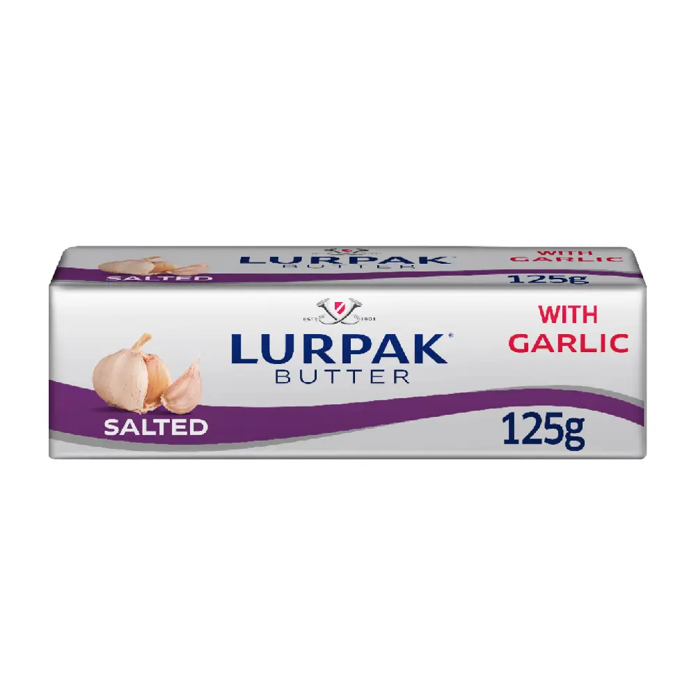Lurpak Butter with Crushed Garlic Salted 125g 