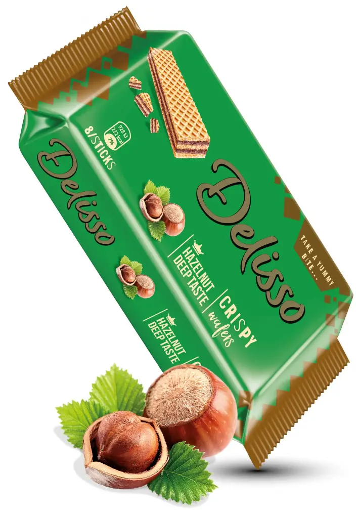 Delisso Hazelnut Wafers 40g