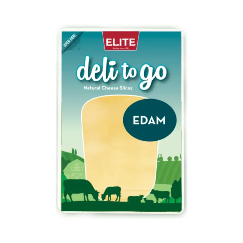 Elite D2Go Edam Slices 150g