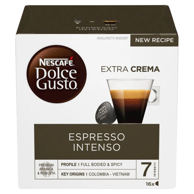 Nescafe Dolce Gusto Espresso Intenso coffee pods 16 Pack