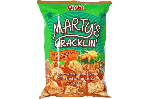 Oishi Marty's Cracklin' Chicken Inasal Chicaron 90g