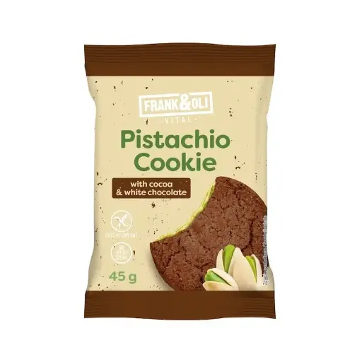 Frank & Oli Cocoa & White Choc. Pistachio cookier 45g