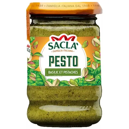 Sacla Basil & Pistachio Pesto 190g