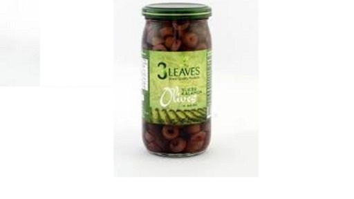 3 Leaves Olives Black 370G