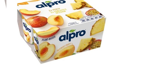 Alpro 2X Peach 2X Pineapple Passion 125g