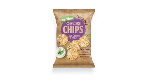 Benlian Chips, Corn & Brown Rice Sour Cream & Chive Gluten Free