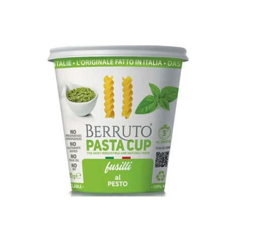 Berruto Pasta Cup Fusilli Al Pesto 70G