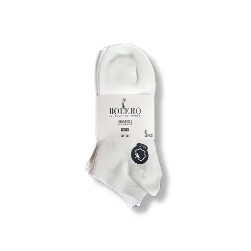 Bolero Basic Short Socks 35-38 5Pcs