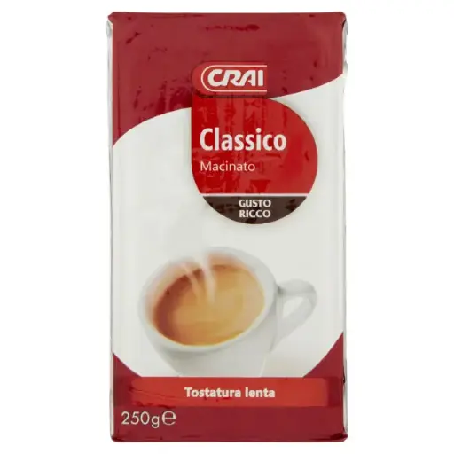 Crai Caffe Classico Macinato Gusto Ricco, 250g