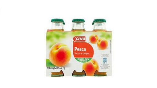 Crai Peach Juice 125Ml X 6