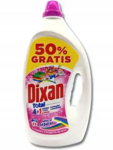 Dixan Liquid Gel For Colors 55 Wash 2.475L.