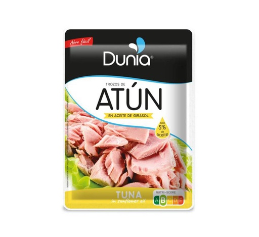 Dunia Tuna In Sunflower Oil Pouch 82gr