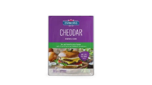 Emborg Cheddar Slices, 150G