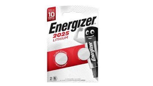 Energizer Lithium Battery Cr2025 2-Pack