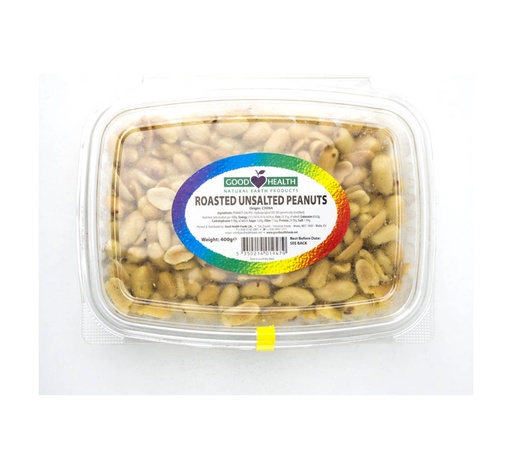 Good Health Box Unsalted Roasted Peanuts 400G