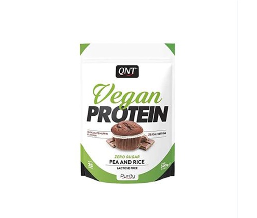 Qnt Vegan Protein Powder Chocolate 500G