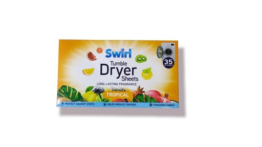 Swirl Tumble Dryer Sheets Tropical
