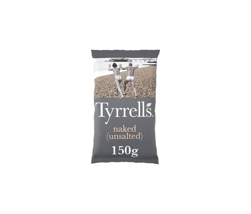 Tyrrells Naked Unsalted Crisps 150g