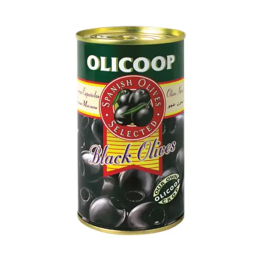 Olicoop Black Pitted Olive Grade 150g