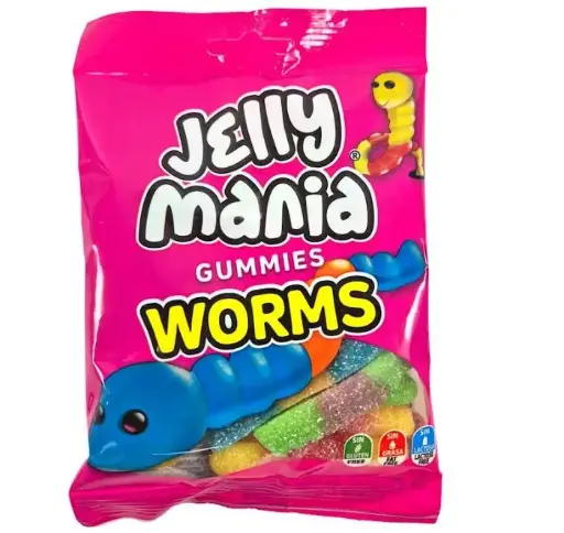 Jelly Mania Worms 100g