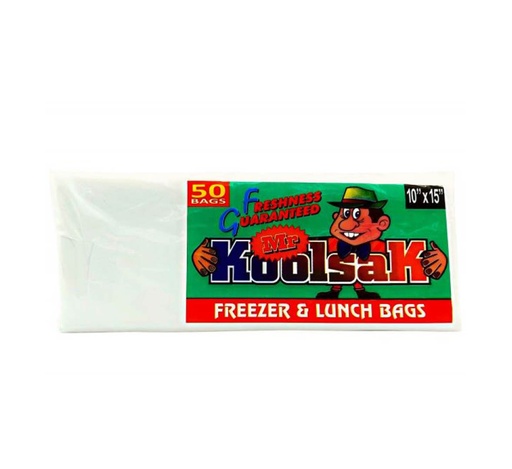 Koolsak 50 Freezer & Lunch Bags 10"X15"