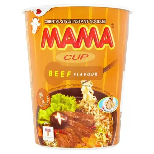 Mama Cup Beef Noodles, 70G