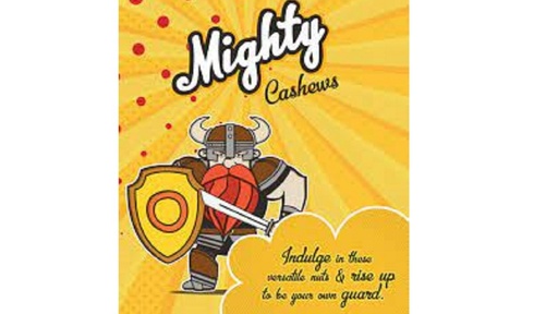 Mighty Tasty Treats And Goodies Roasted Cashew Nuts, 50G