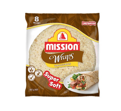 Mission Wholemeal Wraps, 10 Pack