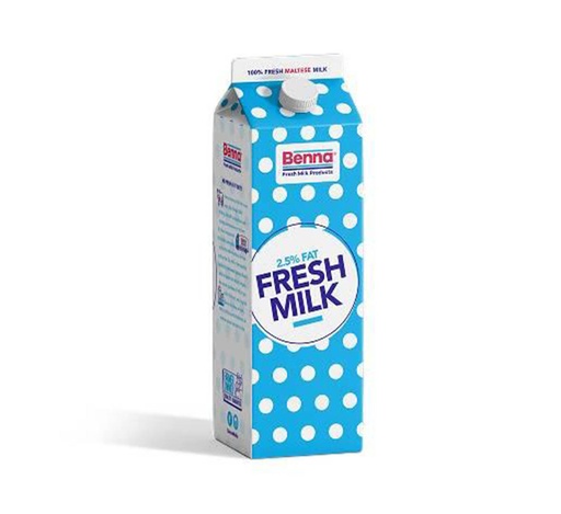 [MILK 1LT @16] Benna Milk 2.5% 1000ml