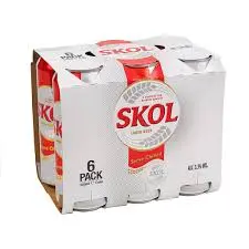 Skol Lager Can Pack of 7 +1