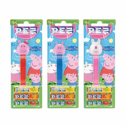 Pez Pepa Pig - Barbie - Emojis - Trolls - Hello Kitty Dispenser 25.8g