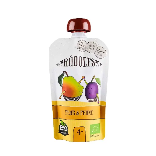 Rudolfs Organic Pear Prune Puree 110 gr