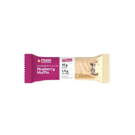 [Maxi Nutrition Blueberry Muffin Creamy Core Protein Bar 45g] Maxi Nutrition Blueberry Muffin Bar 45g
