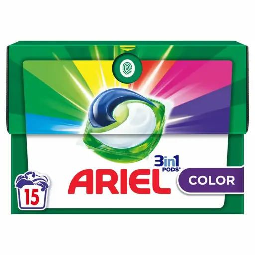 Ariel Pods 3in1 Color  x15 Washes Small