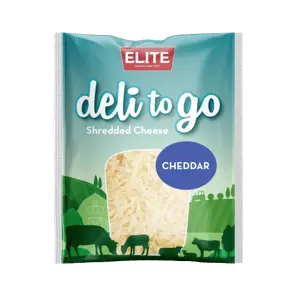 Elite D2Go Grated White Cheddar 150G